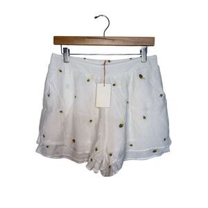 White Embroidered Women Shorts NWT